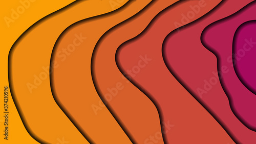 Vector design layout for business presentations posters and invitations. Colorful carving art. Background, paper cut template. 3D effect for design layout, presentation, flyer, banner, card, brochure.