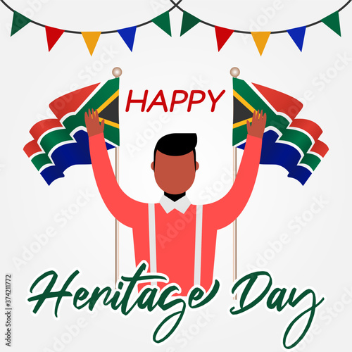 Happy Heritage Day South Africa Vector Illustration