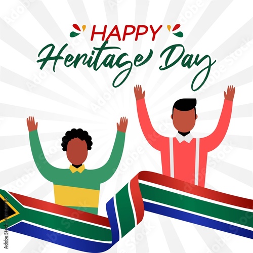 Happy Heritage Day South Africa Vector Illustration