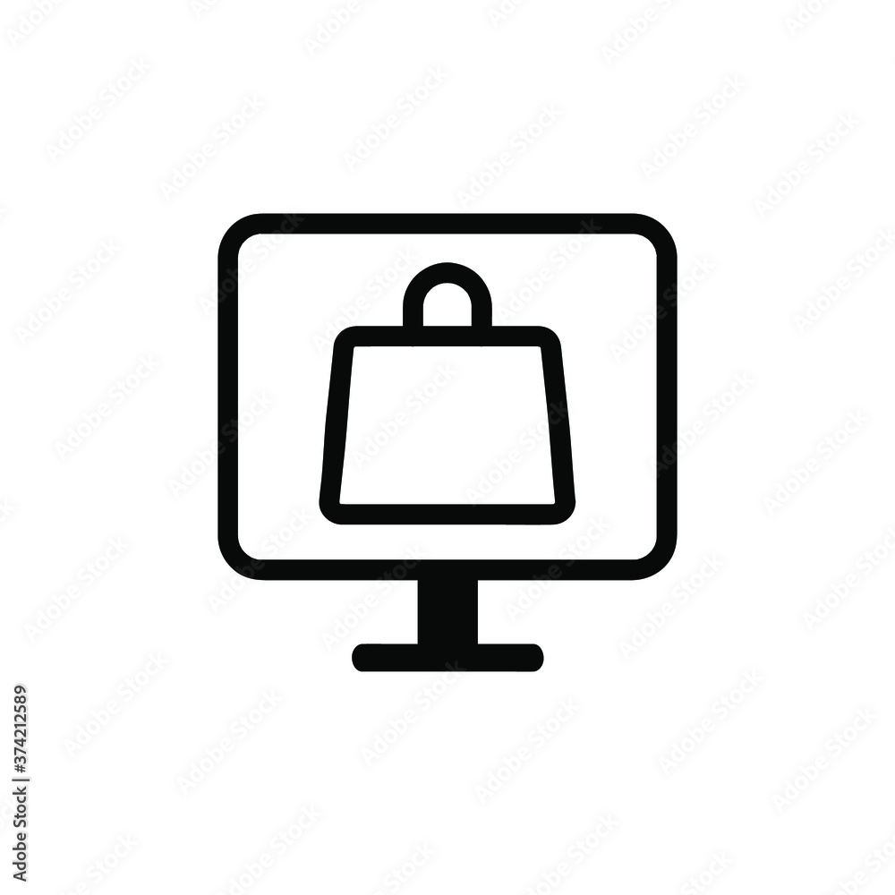 Online shopping vector icon collection