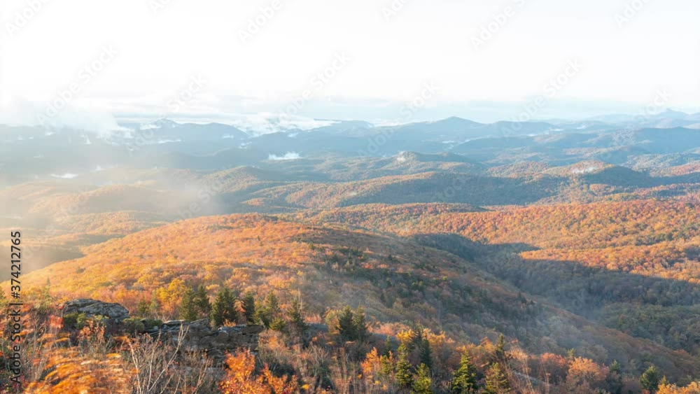Smoky Mountains Fog rolling Timelapse Smoky Mountains Fog rolling Timelapse