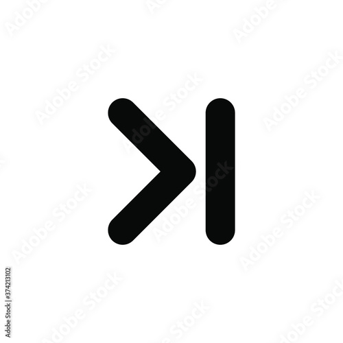 Vector icon set for website arrows to the right. Next button icon collection