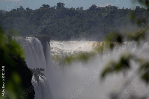 Waterfall in Iguazu falls