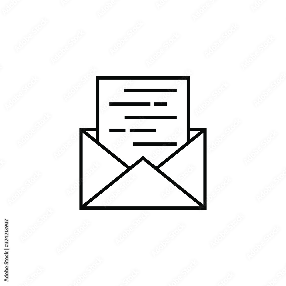 Message and envelope icon vector collection Message and envelope icon vector collection
