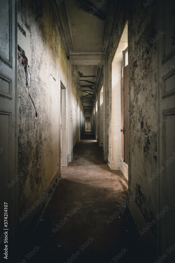 old abandoned corridor