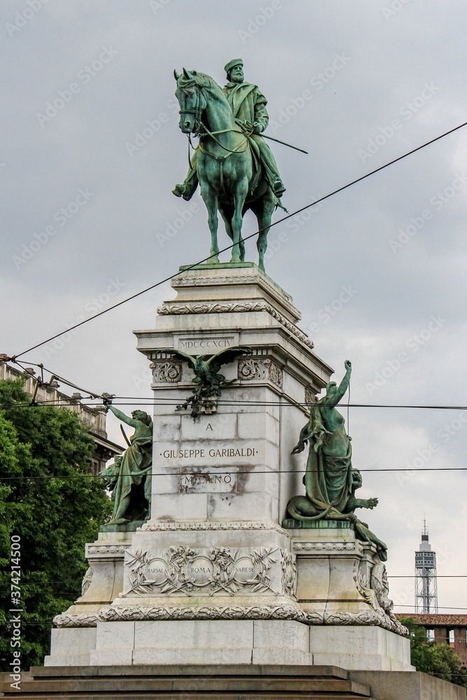 Fototapeta premium Monumento a Giuseppe Garibaldi