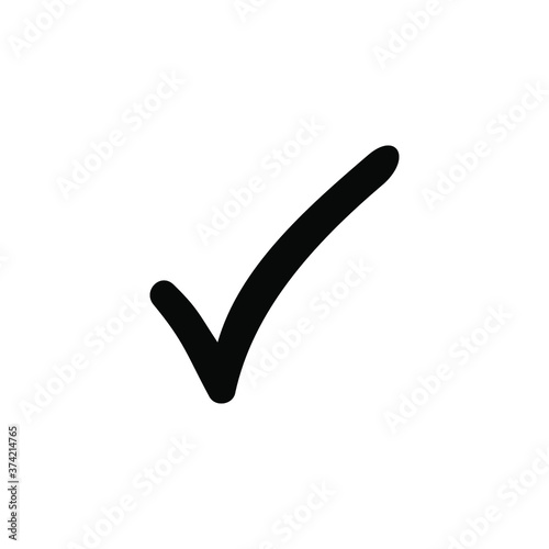 Check mark vector icons. Checklist icon symbol. 