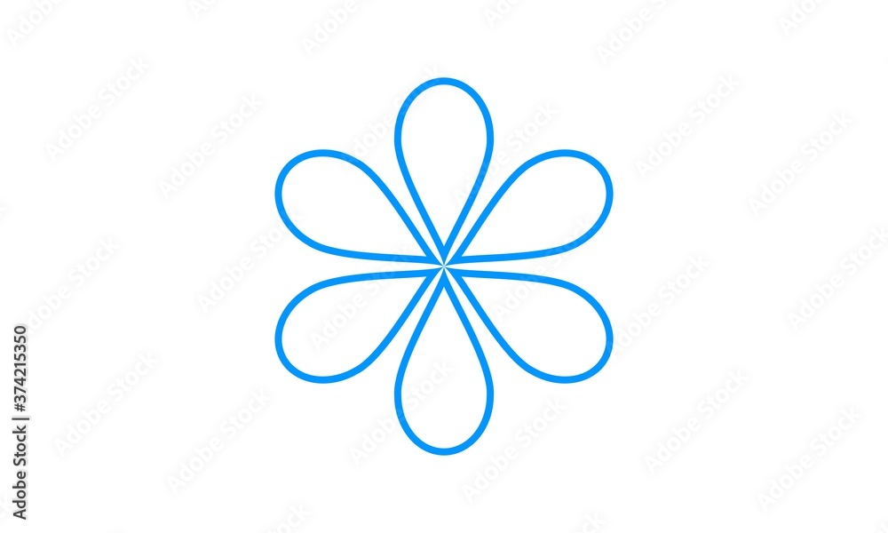 Flower illustration vector icon Flower illustration vector icon