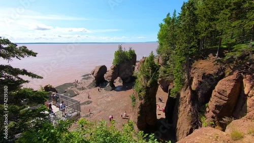 Timelapse video of the Bay of Fundy's world famous tides in The Hopewell Rocks