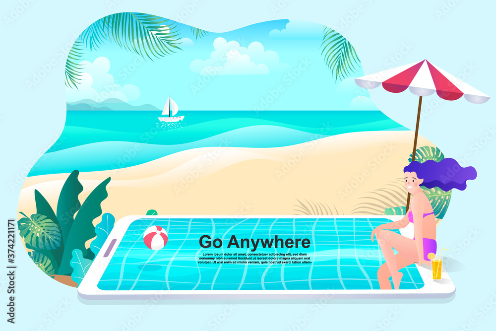 summer vacation poster