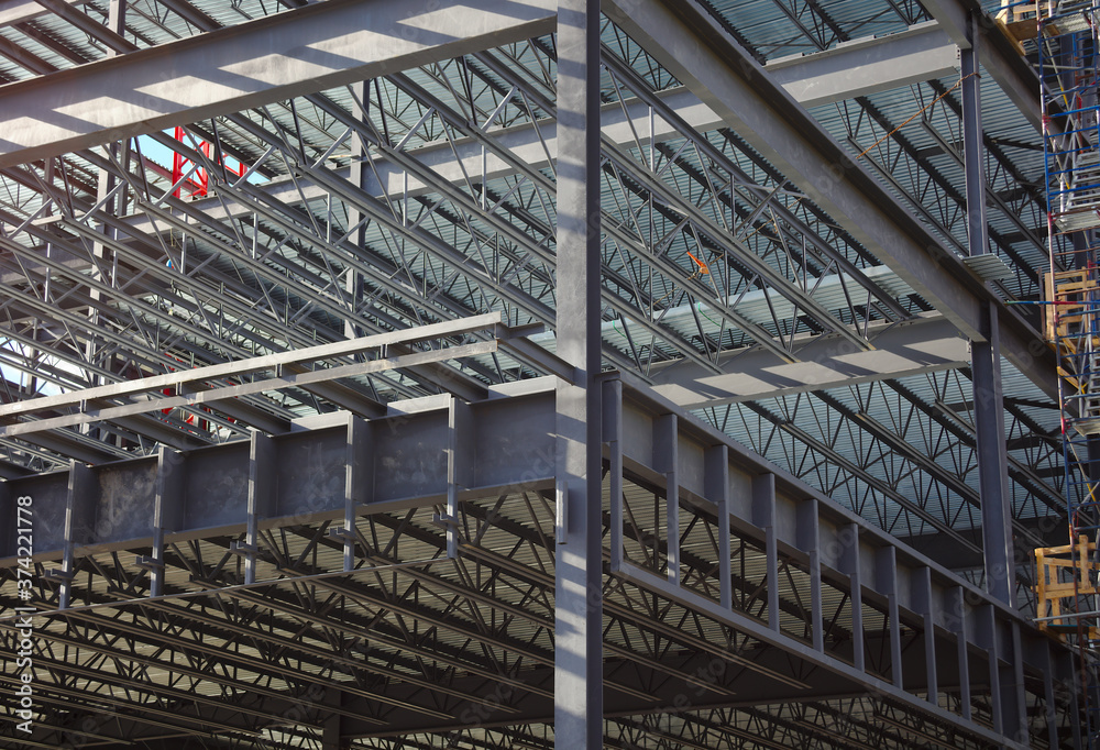 construction site metal structure beams tower development construction site metal structure beams tower development