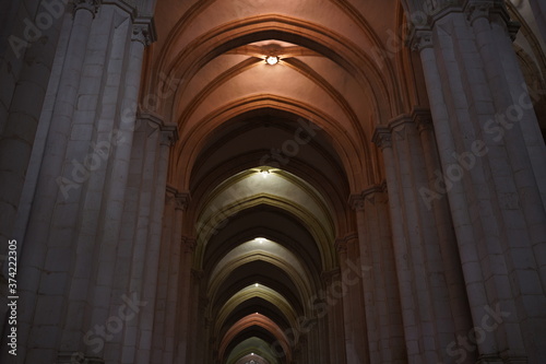 Abbey in Alcobaca   Monastery in Portugal.. UNESCO World Heritage Site.