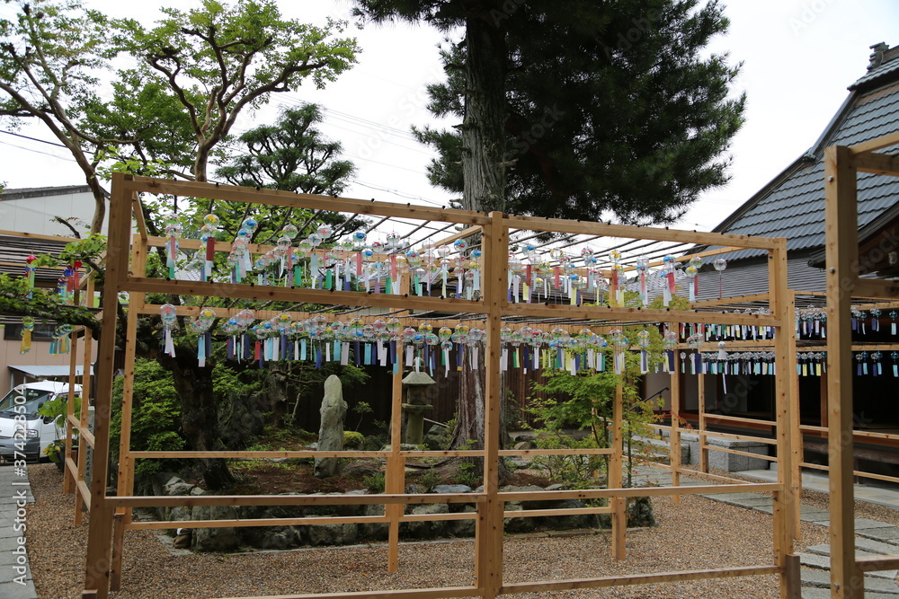 Fototapeta premium 正寿院 猪目窓