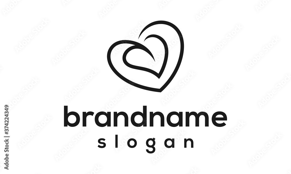 Obraz premium modern leaf logo design vector