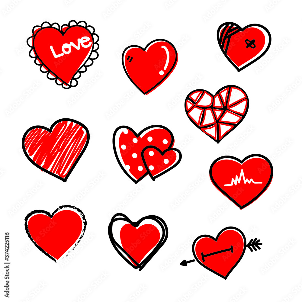 Hand Drawn Heart Set
Hand Drawn Heart Set
