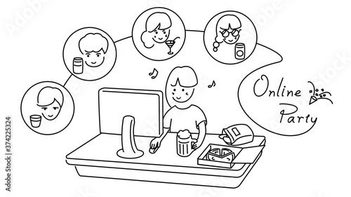 Online drinking party