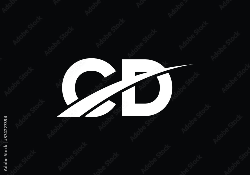 Initial Monogram Letter C D Logo Design Vector Template. Graphic Alphabet Symbol for Corporate Business Identity