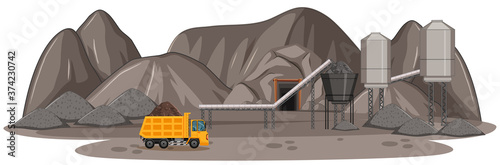 Landscape of coal mine