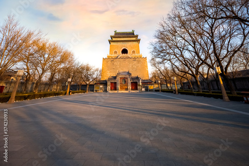 Zhonglou Bell Tower in Beijing, China photo