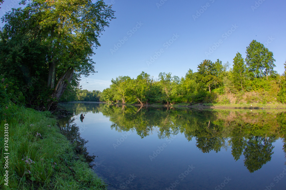 La rivière Otter Creek pour aller à Vergennes, Vermont. La rivière Otter Creek pour aller à Vergennes, Vermont.