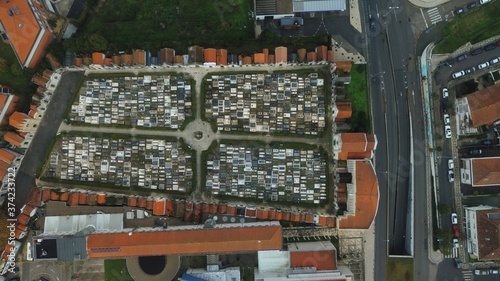 Aveiro, beautiful village. The Venice of  Portugal. Aerial Drone Photo
