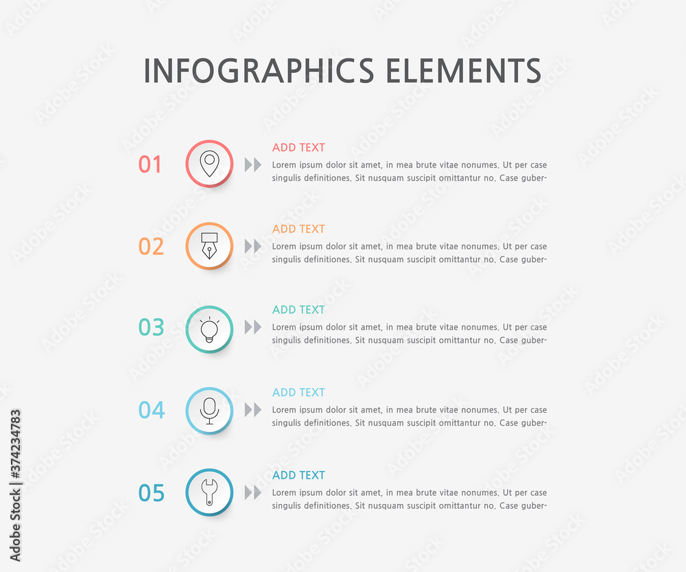 Fototapeta premium Presentation business infographics template. Vector illustration.