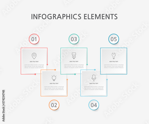 Presentation business infographics template. Vector illustration.