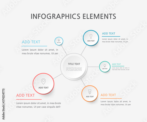 Presentation business infographics template. Vector illustration.