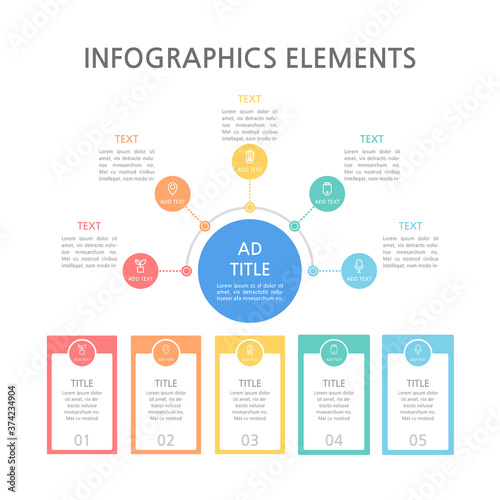 Presentation business infographics template. Vector illustration.