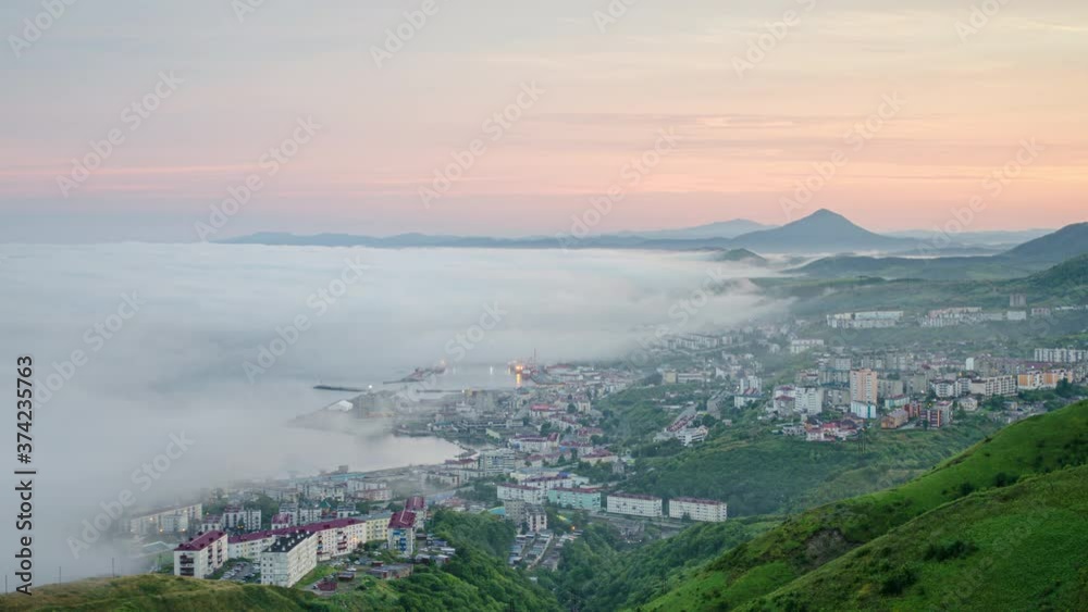 Fog in city Fog in city
