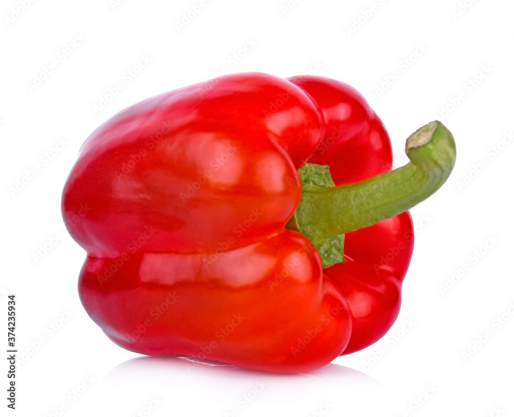 red pepper isolated on white background. red pepper isolated on white background.