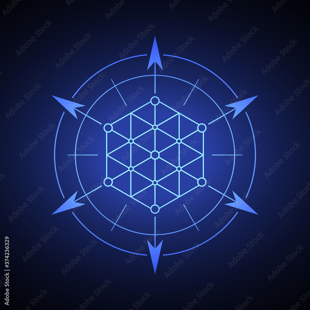 Fototapeta premium Abstract sacred symbol