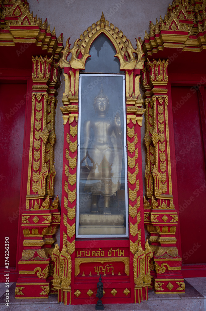 Samut Prakan / Thailand / June 7, 2020 : Wat Noi Suwannaram It was built on 25 January 1971 by Mrs. Noi Saiphanthong who donated the land and proceeded to build a temple.