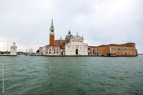 Cathedral of San Giorgio Maggiore in Venice on the island of San Giorgio Maggiore