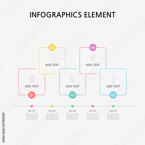 Presentation business infographics template. Vector illustration.
