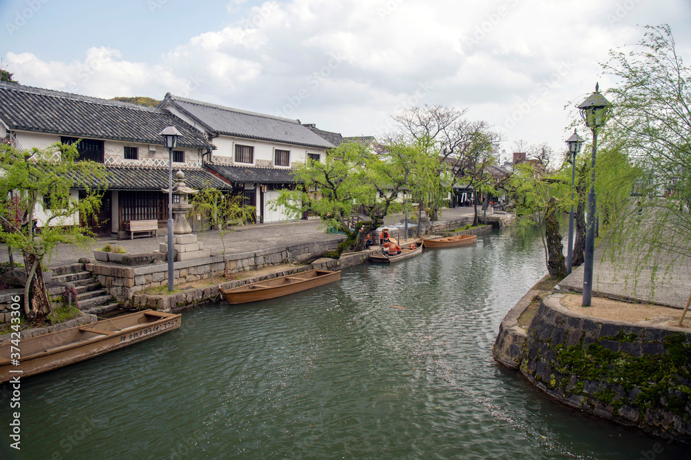 岡山県 倉敷市 美観地区の街並み 岡山県 倉敷市 美観地区の街並み