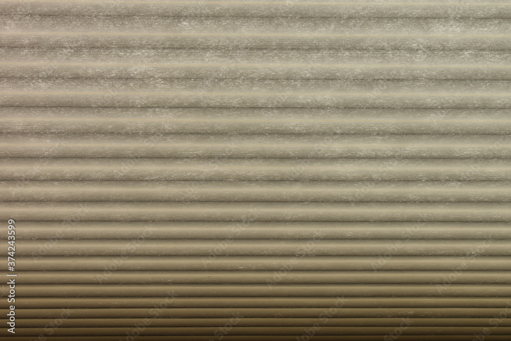 Paper curtains and blinds in a dark room. Paper curtains and blinds in a dark room.