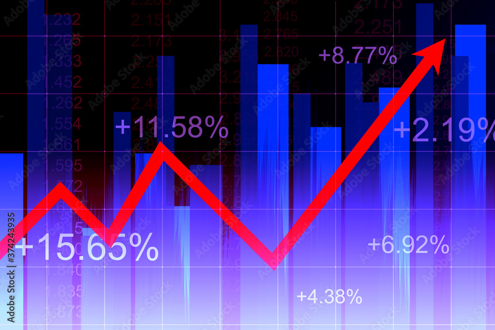 Stock market and forex trading graph concept for financial investment or Economic trends business idea and all artwork design. Abstract finance background blue Stock market and forex trading graph concept for financial investment or Economic trends business idea and all artwork design. Abstract finance background blue