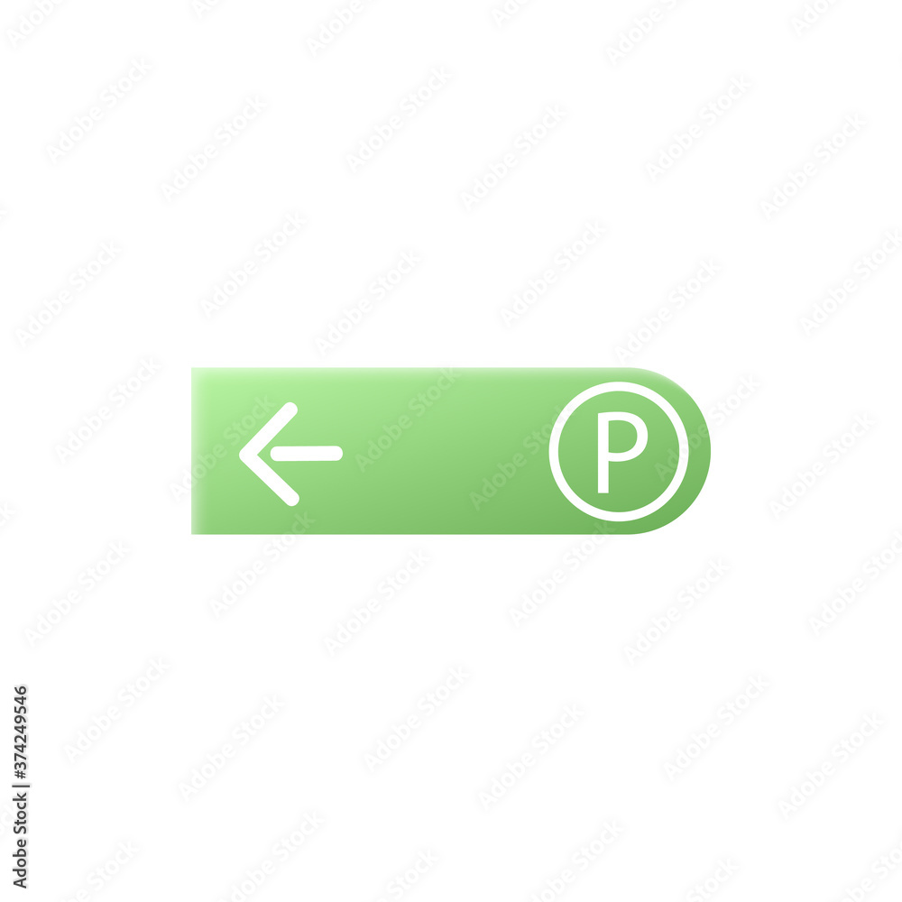 Template of signboard for car parking realistic vector illustration isolated. Template of signboard for car parking realistic vector illustration isolated.