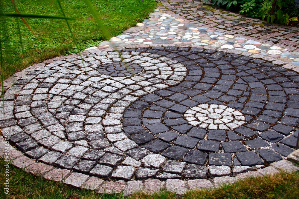 yang yin kopfsteinpflaster gartenweg yang yin kopfsteinpflaster gartenweg