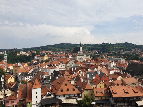Photography panorama of prague