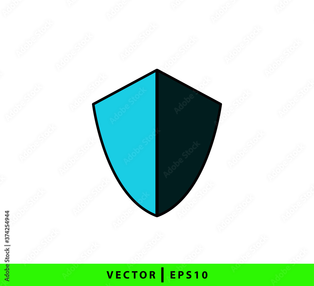 Shield icon vector logo design template Shield icon vector logo design template
