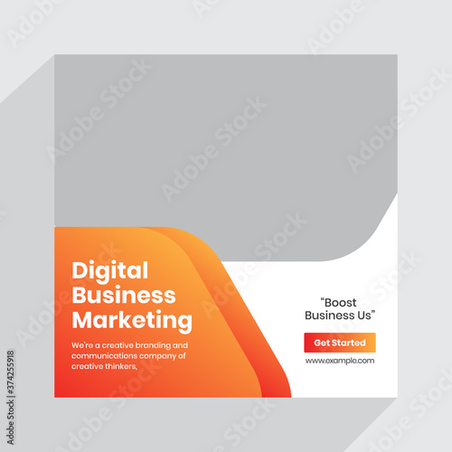 Digital business marketing social media post & web banner 