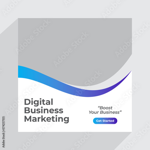 Digital business marketing social media post & web banner 