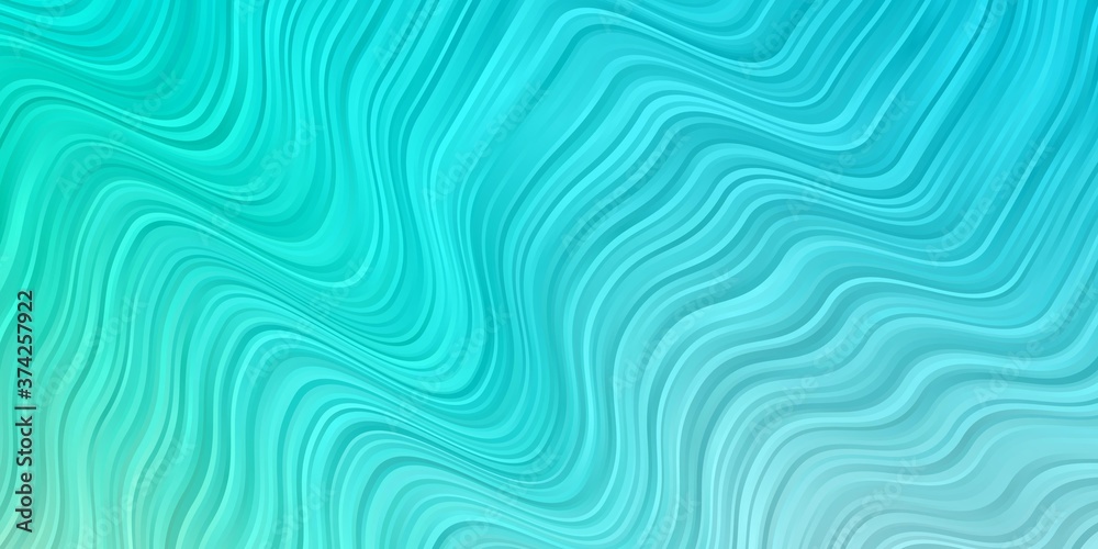 Light Blue, Green vector pattern with curves. Gradient illustration in simple style with bows. Pattern for booklets, leaflets. Light Blue, Green vector pattern with curves. Gradient illustration in simple style with bows. Pattern for booklets, leaflets.