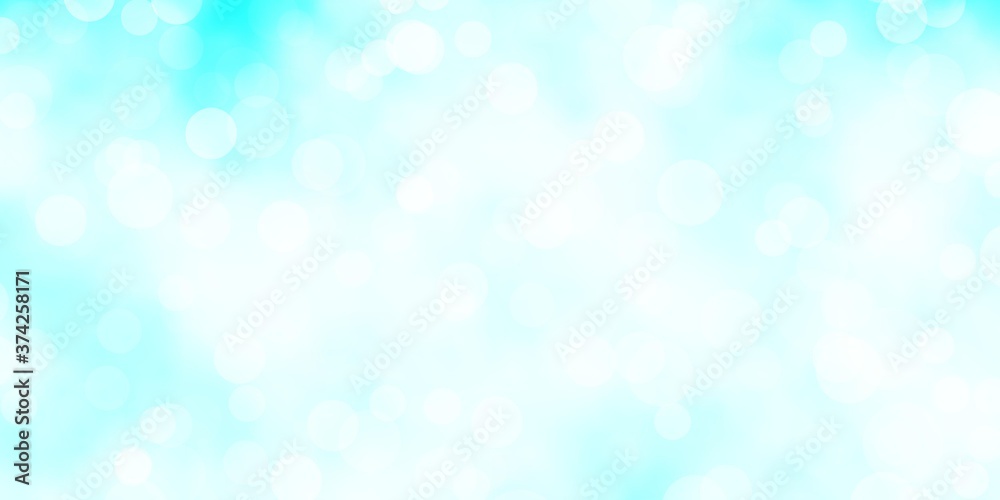 Light BLUE vector backdrop with circles. Abstract decorative design in gradient style with bubbles. New template for your brand book. Light BLUE vector backdrop with circles. Abstract decorative design in gradient style with bubbles. New template for your brand book.