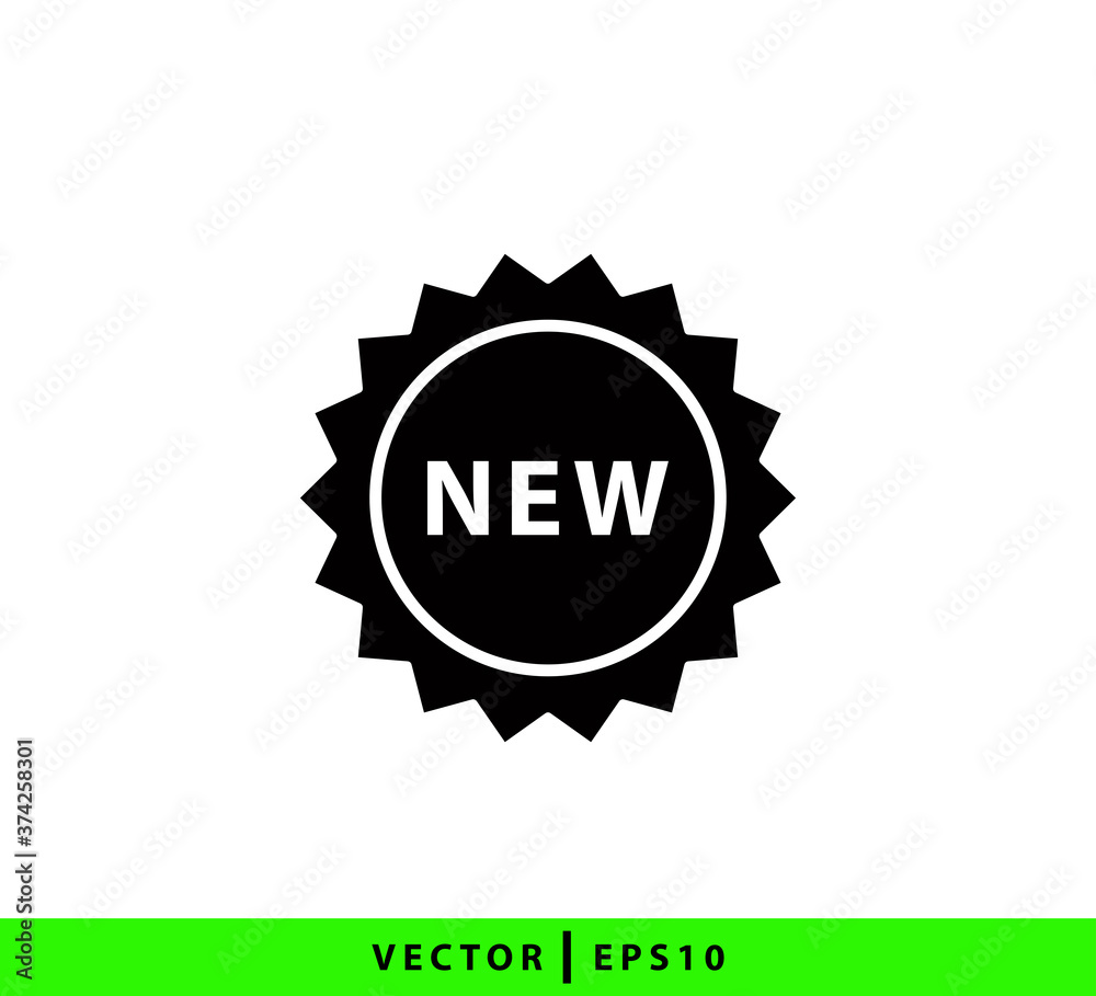 New label icon vector logo design illustration