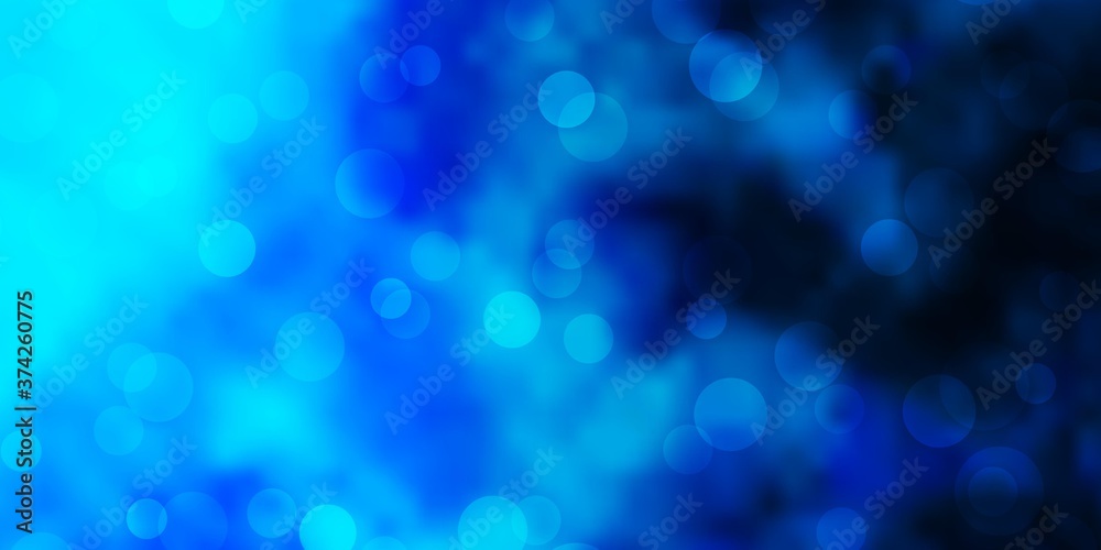 Light BLUE vector texture with disks. Abstract decorative design in gradient style with bubbles. Pattern for booklets, leaflets. Light BLUE vector texture with disks. Abstract decorative design in gradient style with bubbles. Pattern for booklets, leaflets.