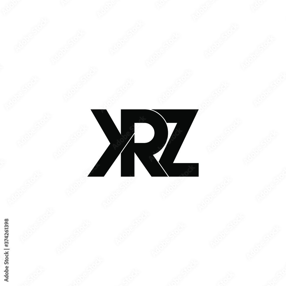 krz letter original monogram logo design krz letter original monogram logo design