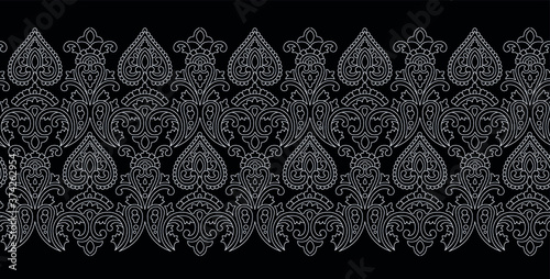 Seamless vector traditional indian border design